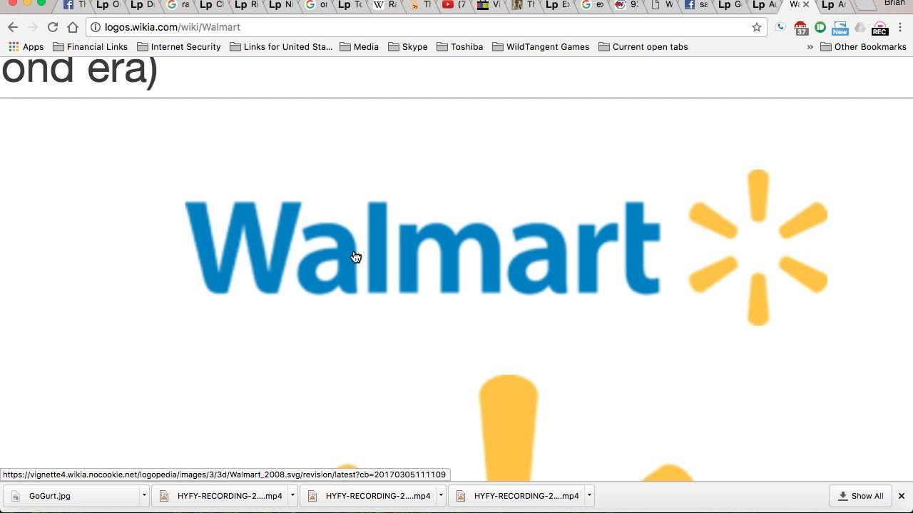 Walmart Computer Logo - NEW HUGE Mandela Effect logo, 2nd shift, the As and W