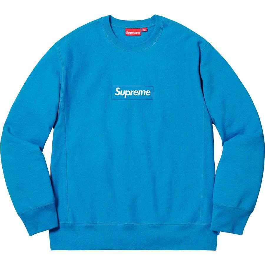 Limited Supreme Box Logo - Supreme Box Logo Crewneck (Blue) – Superbored Clothing Ltd.