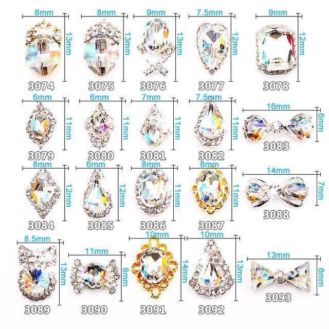 Shinning Multicolor Logo - 10pcs Top Grade Shining Crystal Pointback Multicolor K9 Fancy Stone