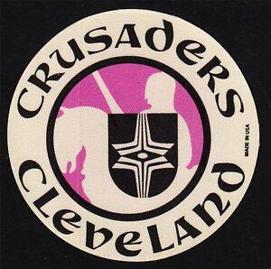 Crusader Hockey Logo - Cleveland Crusaders Hockey _RARE ORIGINAL_ 1970's Cloth Logo Sticker