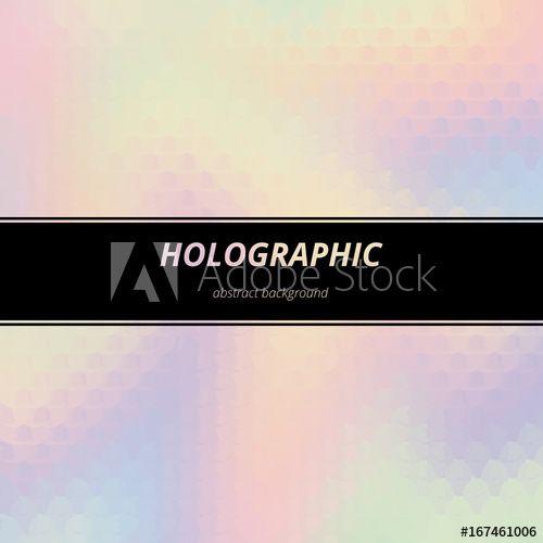 Shinning Multicolor Logo - Hologram backdrop. Holographic illustration. Rainbow wallpaper ...