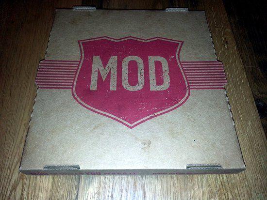Mod Pizza Logo - logo on their take-out box - Picture of Mod Pizza, Skokie - TripAdvisor