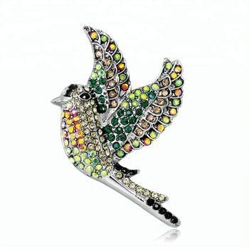 Shinning Multicolor Logo - Fashion Sparkling Bling Shining Multicolor Rhinestone Pigeon Dove