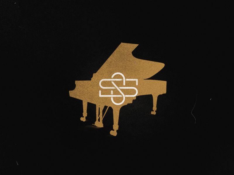 Gold Piano Logo - Steve Swinney Monogram. graphic. Logos, Law firm logo, Logo design