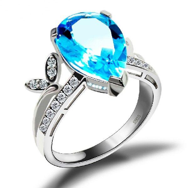 Big Sky Silver and Blue Logo - Big Sky Blue Topaz 925 Sterling Silver Ring - 925 Rings