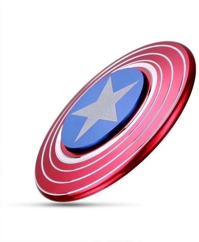 Shinning Multicolor Logo - Buy Captain America & Anchor Shining Chrome Pendent Fidget Keychain