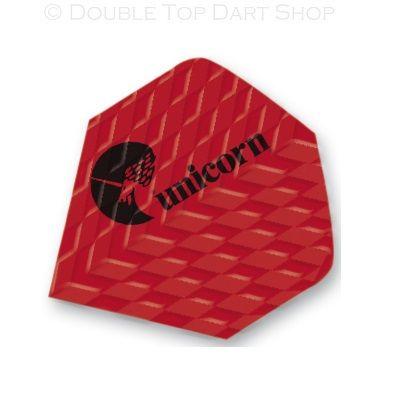 Bird with Red Circle Airline Logo - Unicorn Q75 Red Logo Ribbed Dart Flights | Double Top Dart Shop ...