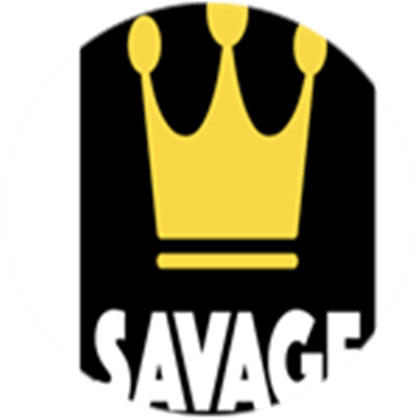 Savage Crown Logo - savage badge - Roblox