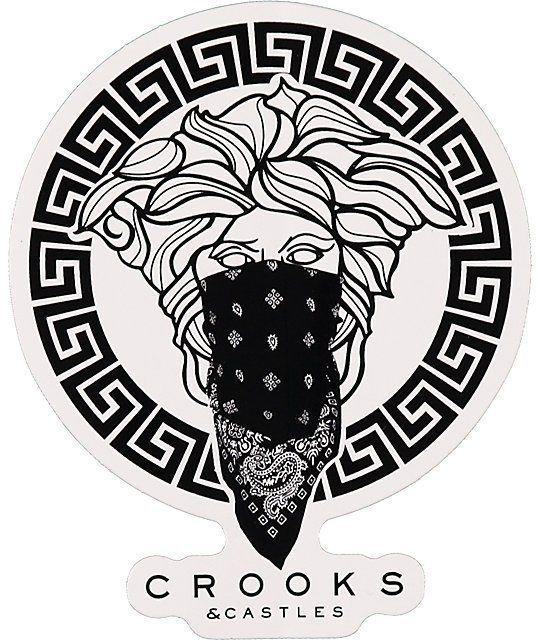 Crooks and Castles Versace Logo - Crooks and Castles Greco Sticker in 2019 | Stickers | Crooks ...