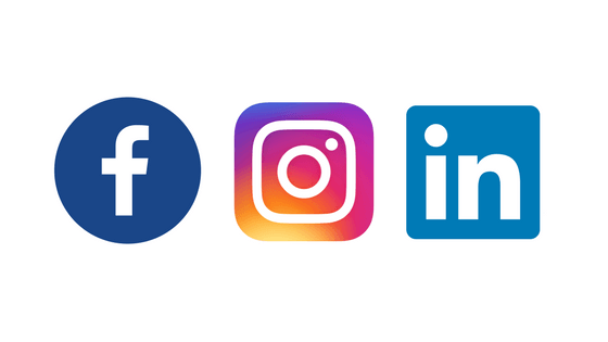 Facebook Instagram LinkedIn Logo - Brightman on Twitter: 