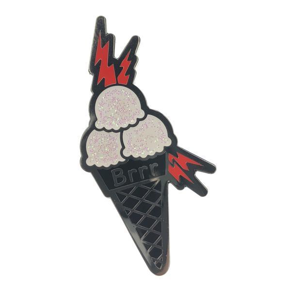 Gucci Ice Cream Logo - Brrr Ice Cream Gucci - V3 Glitter - Enamel Pin | Jad Is Rad