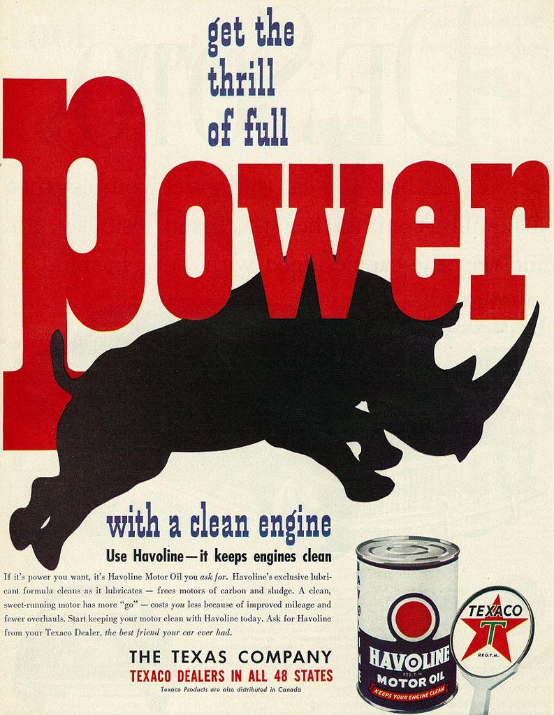 Old Havoline Logo - 1949 Ad, Havoline Motor Oil, 