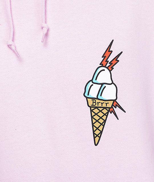 Gucci Ice Cream Logo - 40s & Shorties Ice Cream Pink Hoodie