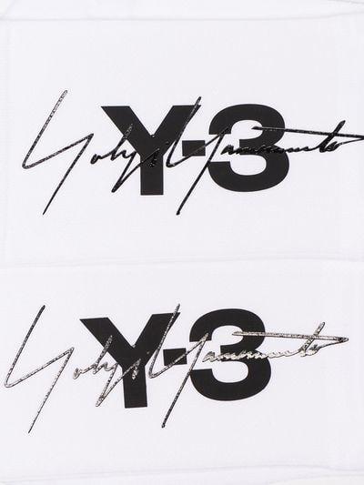 White Socks Logo - Y-3 white logo cotton socks | Browns