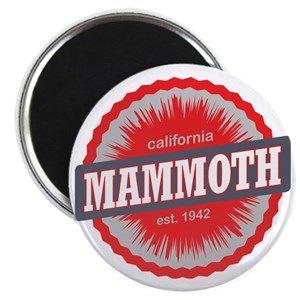 Mammoth in Red Circle Logo - Mammoth Mountain Magnets - CafePress