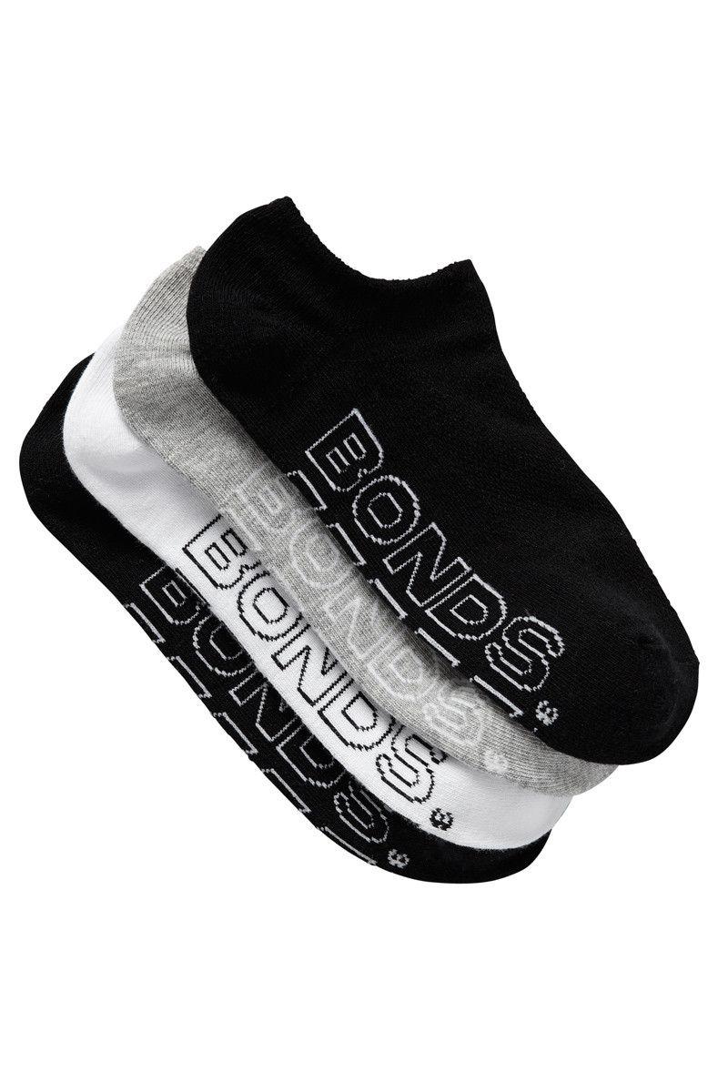White Socks Logo - Bonds Womens Logo Lite No Show Sport Socks 4 Pack. Womens Socks
