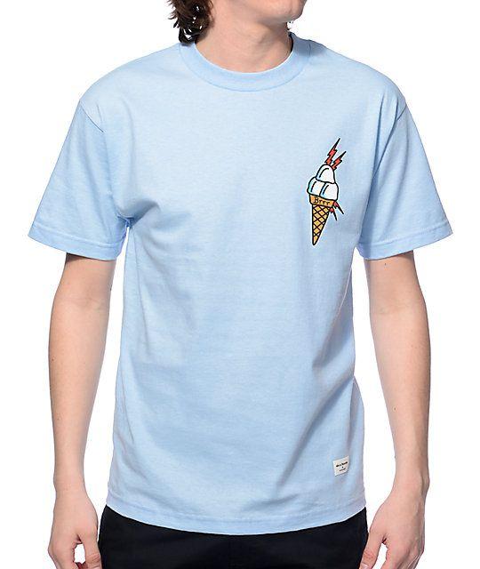 Gucci Ice Cream Logo - 40s & Shorties Ice Cream Blue T Shirt