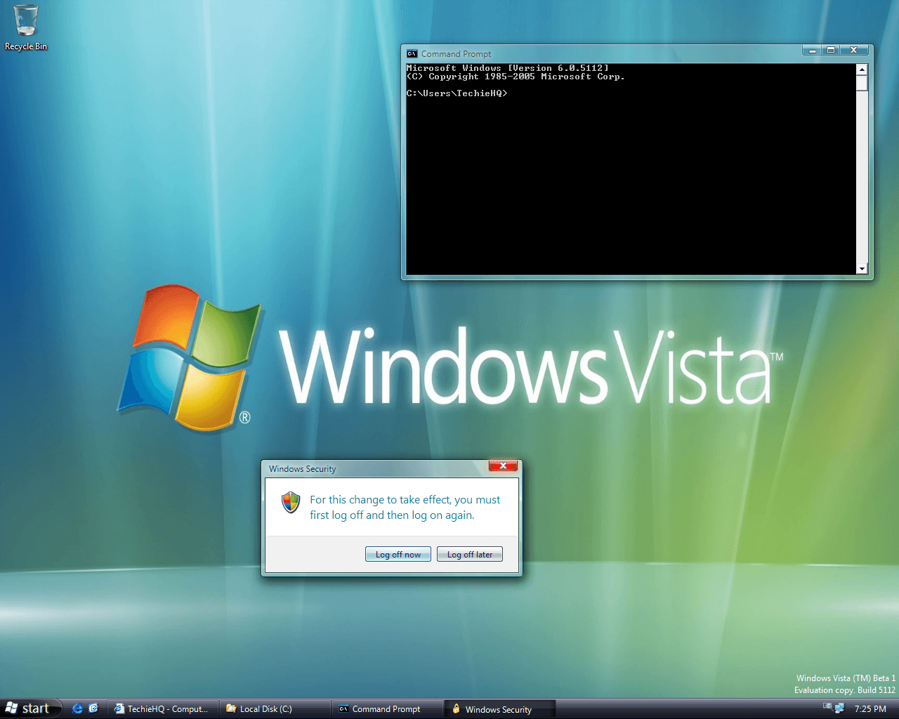 Windows Vista Beta Logo - Windows Vista Beta 1 preview | TechieHQ
