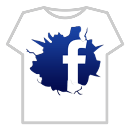 Cracked Facebook Logo Logodix - facebook shirt roblox