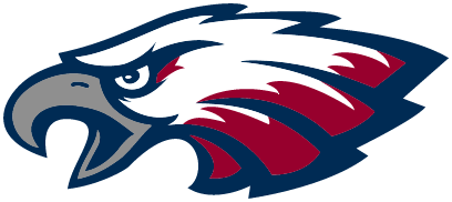 Red and Blue Eagle Logo - Home Page: Elem Physical Education Master Curriculum