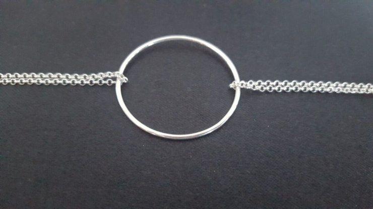 Pretty Silver Circle Logo - Silver Circle bracelet. Hello Pretty. Buy design