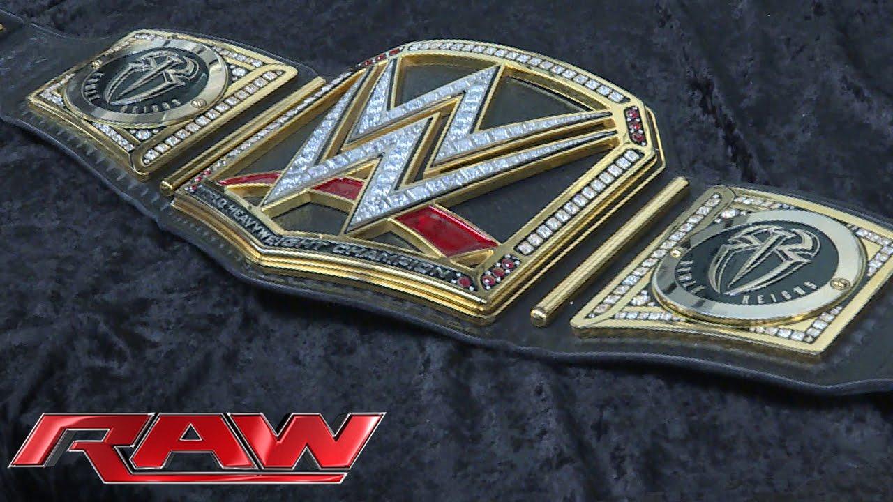 Roman Reigns RR Logo - Roman Reigns receives his customized WWE Title plates: April 2016