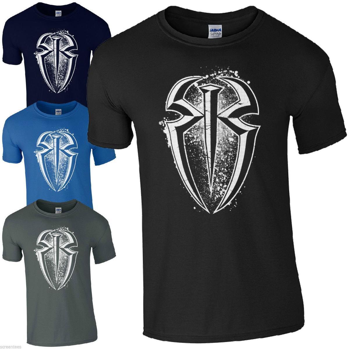 Roman Reigns RR Logo - RR T Shirt Wrestler Roman Reigns Fan Inspired Unisex Kids Mens Gift ...