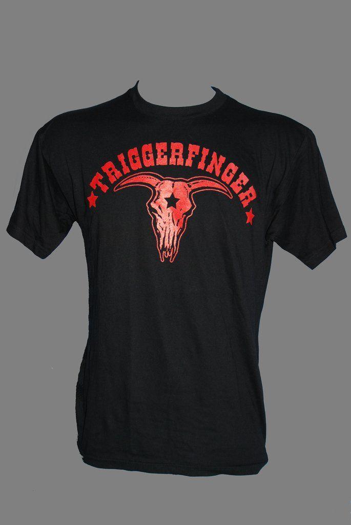 Black and Red Bull Logo - Black T-Shirt Classic red bull logo – Triggerfinger