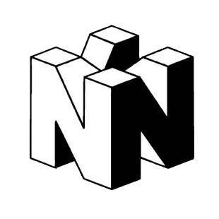 Famous White Logo - Nintendo 64 logo famous logos decals, decal sticker #195