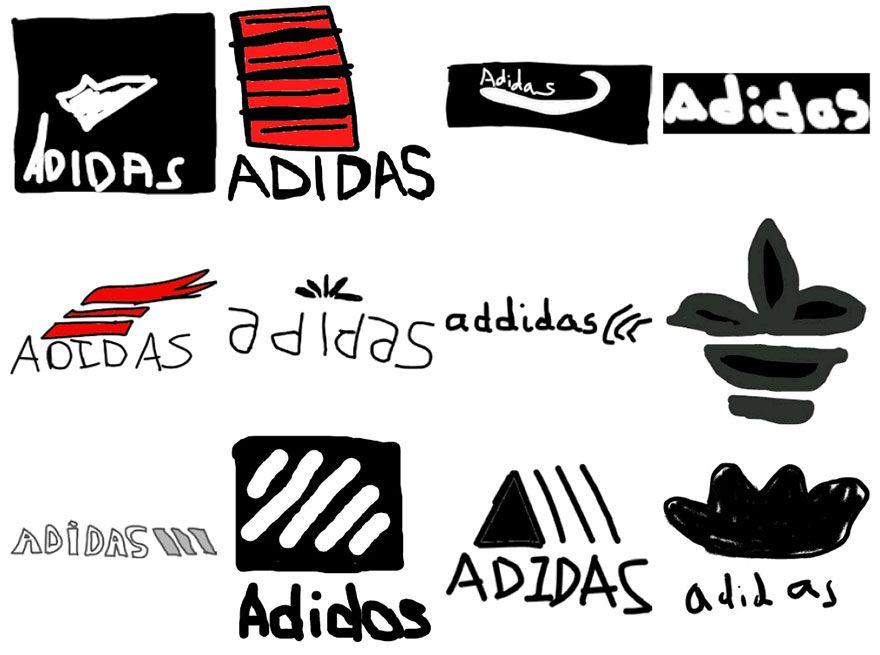 funny adidas logo