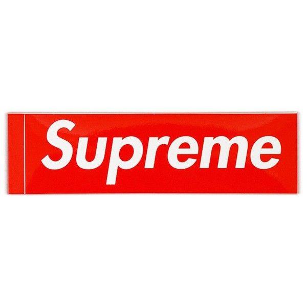 Office Red Box Logo - Supreme Box Logo Sticker ($10) ❤ liked on Polyvore featuring home ...