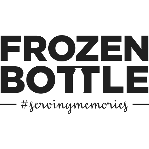Frozen Black and White Logo - Frozen Bottle