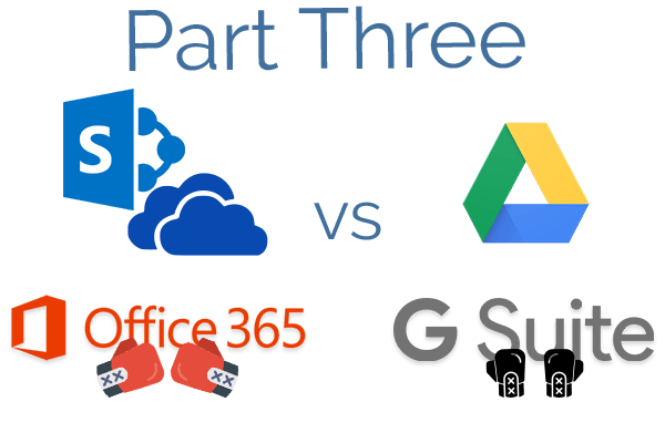 Microsoft Office 365 SharePoint Logo - G Suite vs Office 365 — Google Drive, Sharepoint / OneDrive (Part 3)