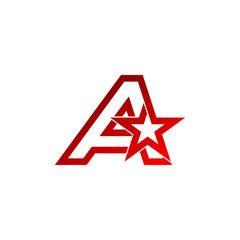 Red Star and the Letter T with a Logo - Letter T logo,Red star sign Branding Identity Corporate unusual logo ...