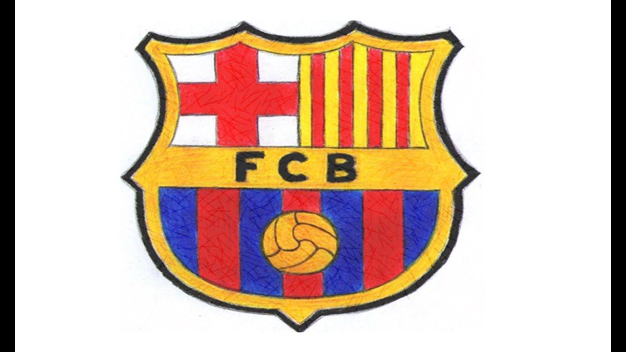 FCB Logo - How to Draw the FC Barcelona Logo (FCB) - YouTube