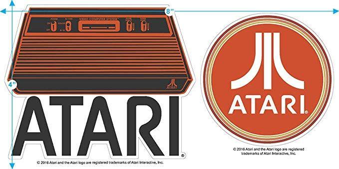 Atari Logo - Amazon.com: Atari Logo Retro Video Games Logo T Shirt & Stickers ...