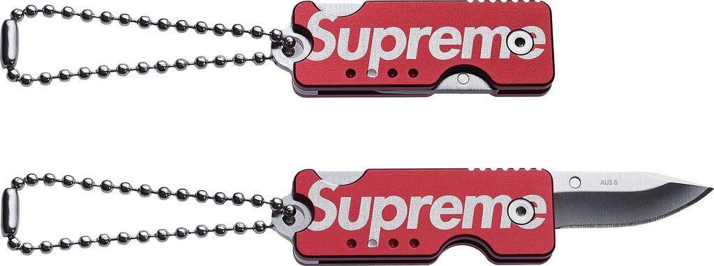 Office Red Box Logo - Supreme Quiet Knife Box Logo Red