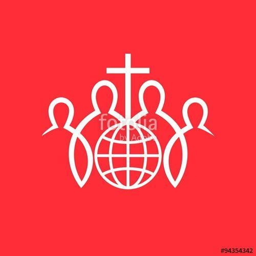 Cross and Globe Logo - Church logo. Missions, christian fellowship, cross, globe, world ...