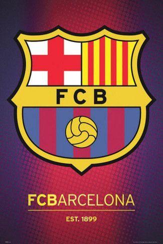 FCB Logo - FC Barcelona Club Crest Posters from AllPosters.com | Sports stuff ...