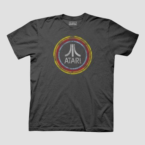 Atari Logo - Men's Atari Logo Graphic T-Shirt - Charcoal : Target