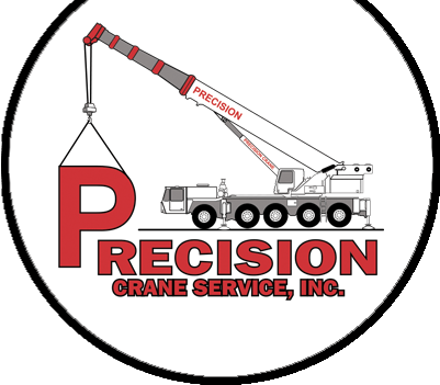 Crane Red Logo - Precision Crane. Crane Rental, Trucking, Machinery Moving