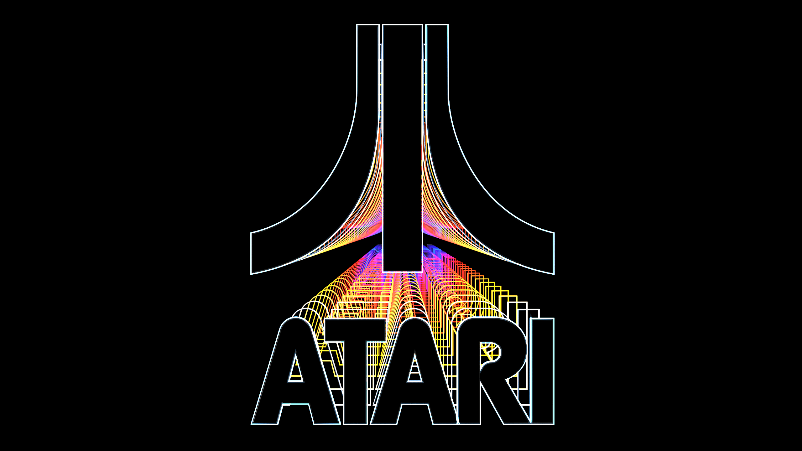 Atari Logo - Dark Atari Logo rainbow vector desktop background. - Imgur