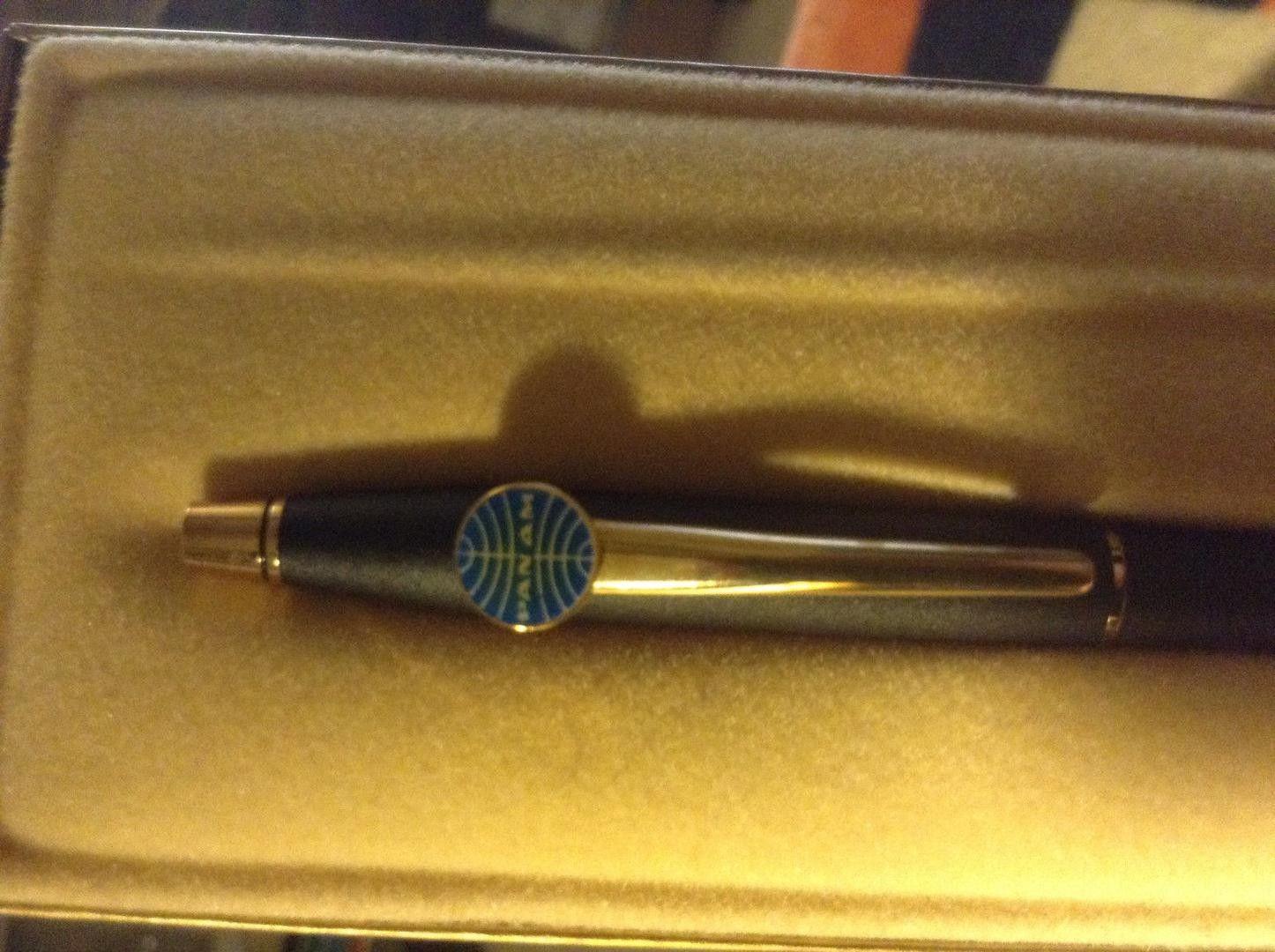 Cross and Globe Logo - Pan Am Cross pen with globe logo in box