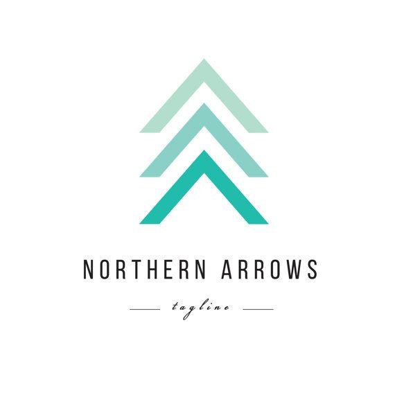 Turquoise Arrow Logo - Mint Arrow Logo - Minimalist Pre-made logo design | Products | Logo ...