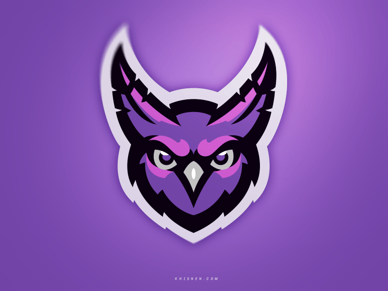 Purple Gamer Logo - Owl (O&N Gaming) | Badge | Logo design, Logos, Sports logo