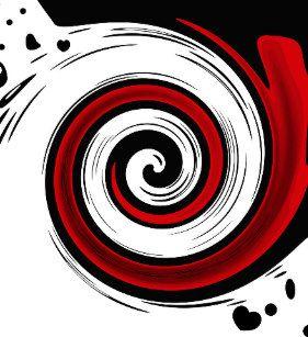 Red White Circle Swirl Logo - Red White Black Circles Gifts & Gift Ideas
