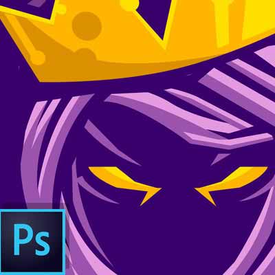 Purple Gamer Logo - Royal Assassin : Customizable Logo Kit - Twitch Temple