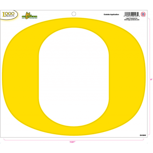 Oregon O Logo - University of Oregon - Sticker - Large - Yellow 'O'