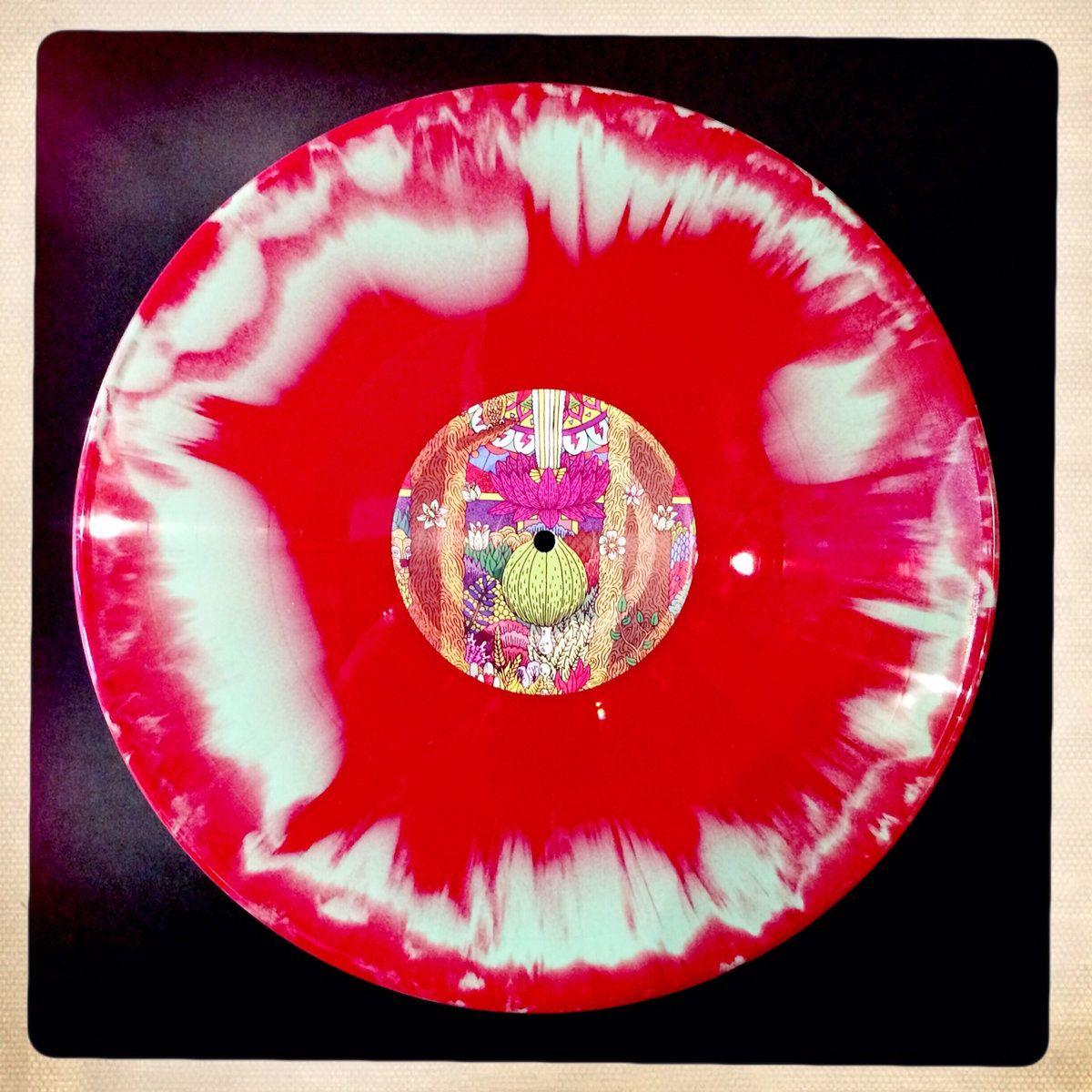 Red White Circle Swirl Logo - Mike Gangloff 'Poplar Hollow' Red & Green Swirl 180 gram Vinyl LP