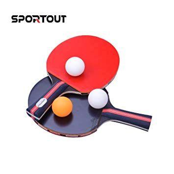 Ball Bat Logo - Easy-Room Table Tennis Racket Bat Set, Pingpong Paddle with 2 Bats ...